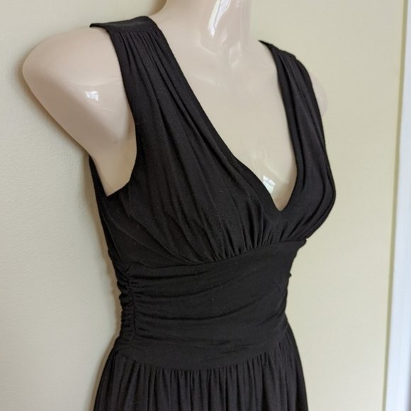 Betsey JOHNSON black jersey knit dress p xs small pockets - Picture 3 of 12